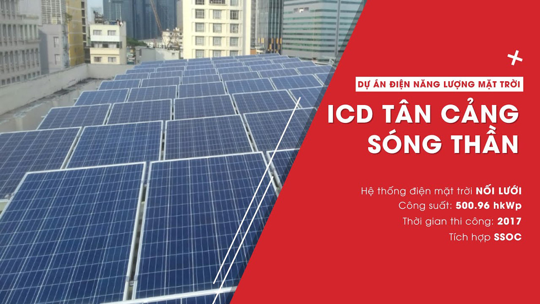 Báo Đầu tư: ICD Sóng Thần có hệ thống điện mặt trời đầu tiên của cả nước