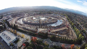 Trụ sở "tàu vũ trụ" của Apple lộ diện qua ống kính Drone