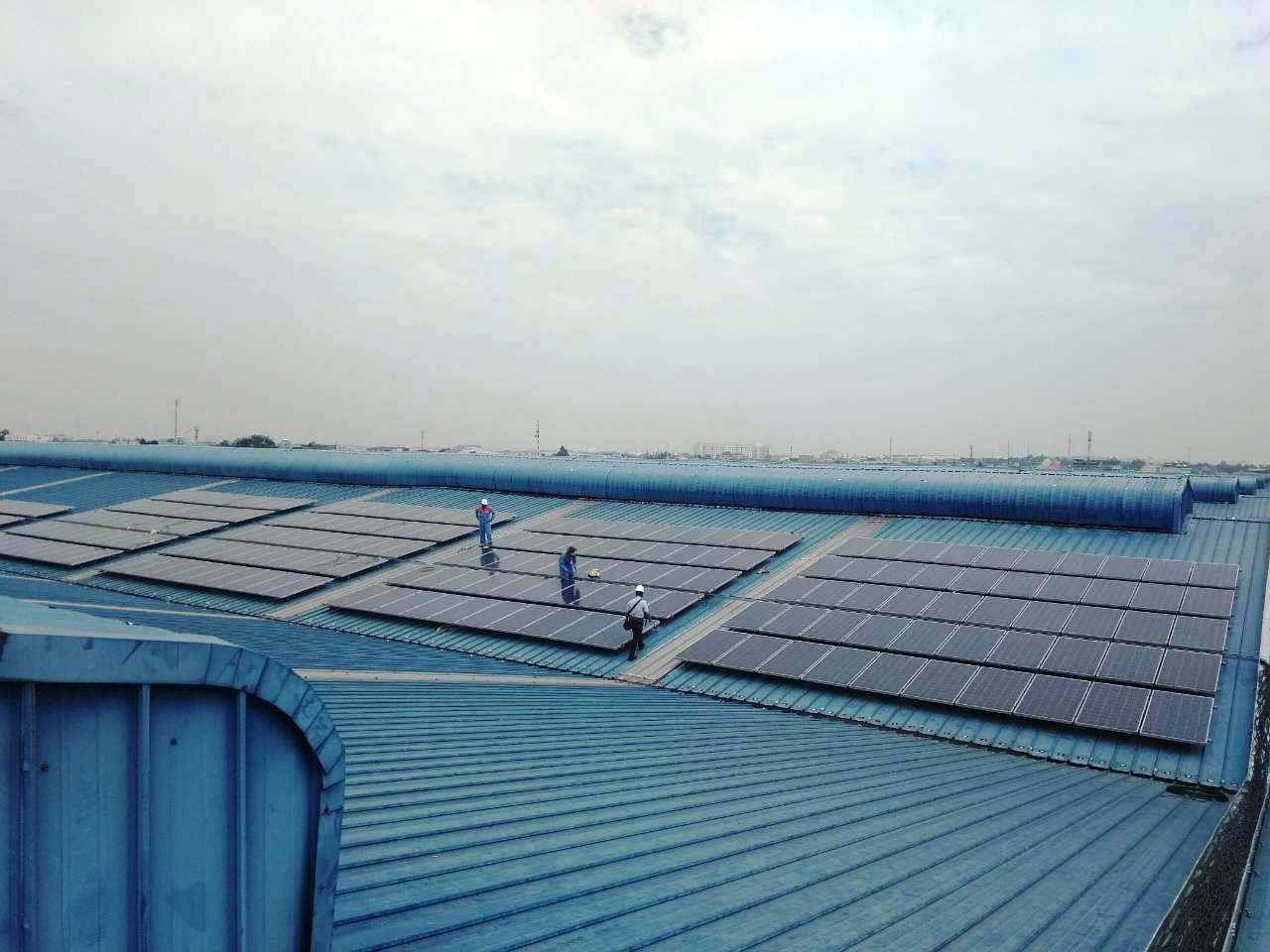 Hệ thống điện mặt trời lắp mái tại ICD Tân Cảng Sóng Thần, công suất 500,96 kWp