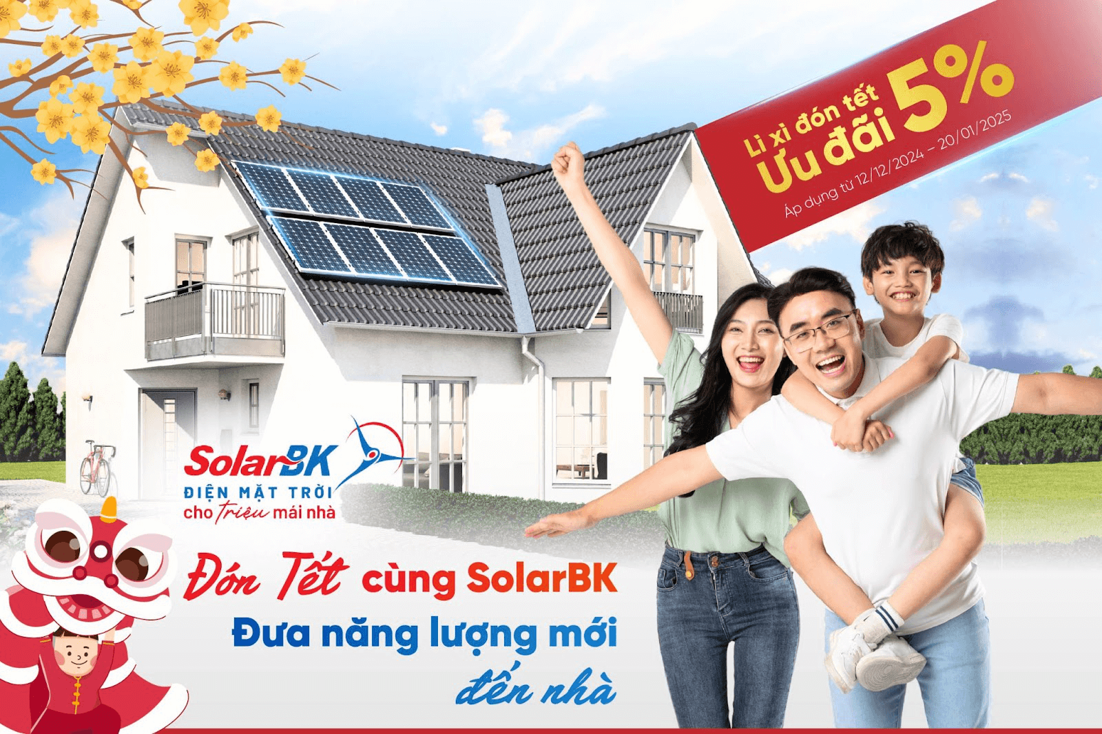 Đón tết cùng SolarBK - đưa năng lượng mới đến nhà