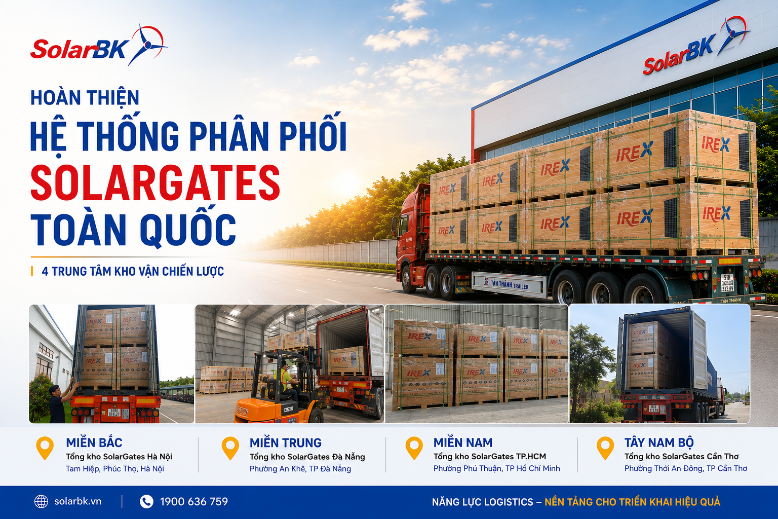 Hoàn thiện mạng lưới phân phối SolarGates toàn quốc