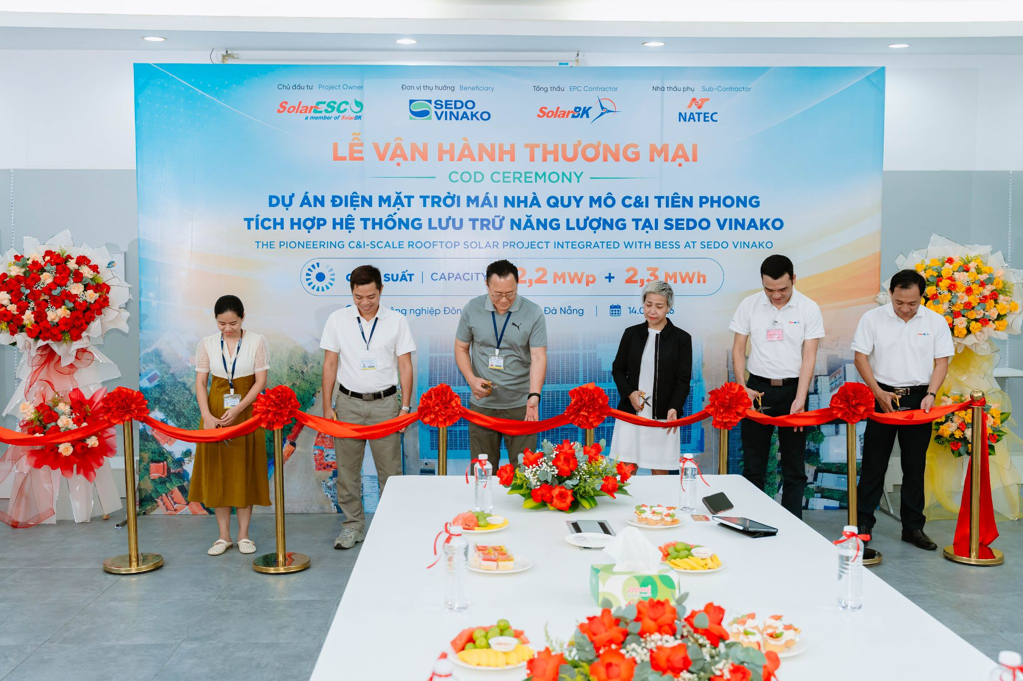 SolarBK vận hành dự án Solar + BESS thương mại đầu tiên tại Sedo Vinako