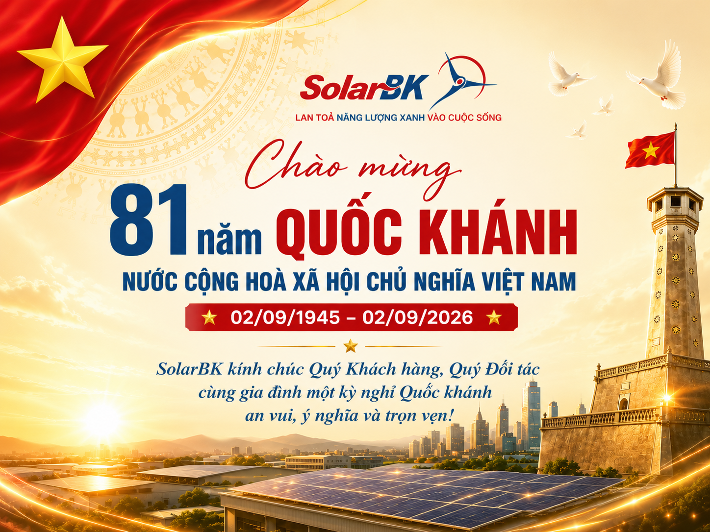 Chào mừng 81 năm Quốc khánh Việt Nam (02/09/1945 – 02/09/2026)