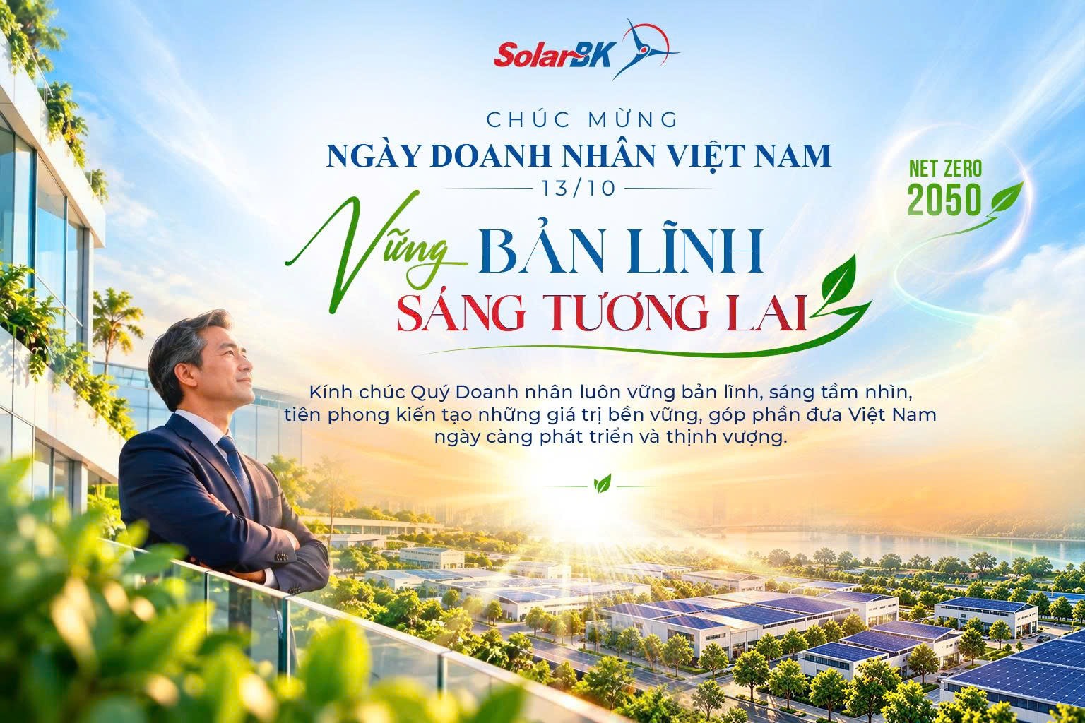 SolarBK chúc mừng Ngày Doanh nhân Việt Nam 13/10/2026